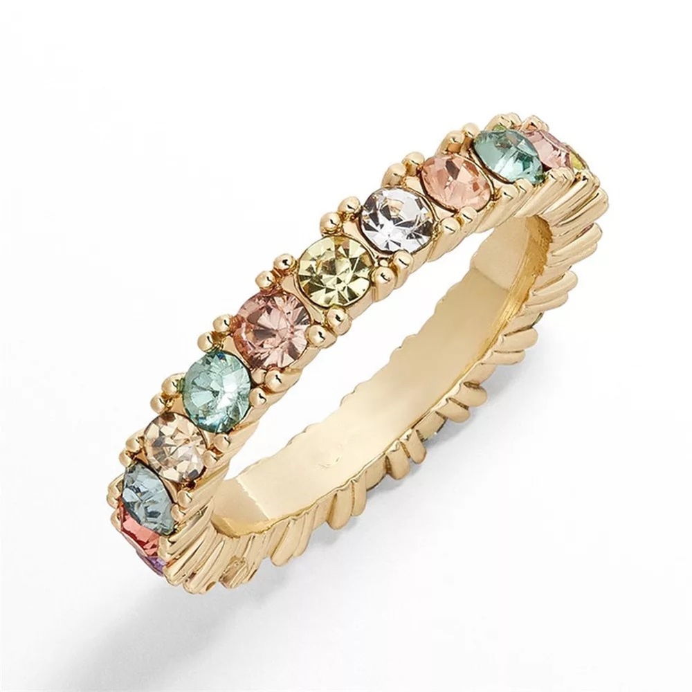 Colorful Eternity Ring Band